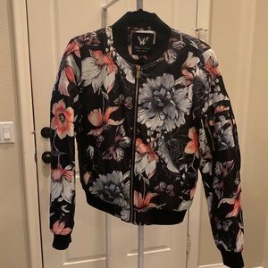 White Mark* Bomber Jacket* New Condition